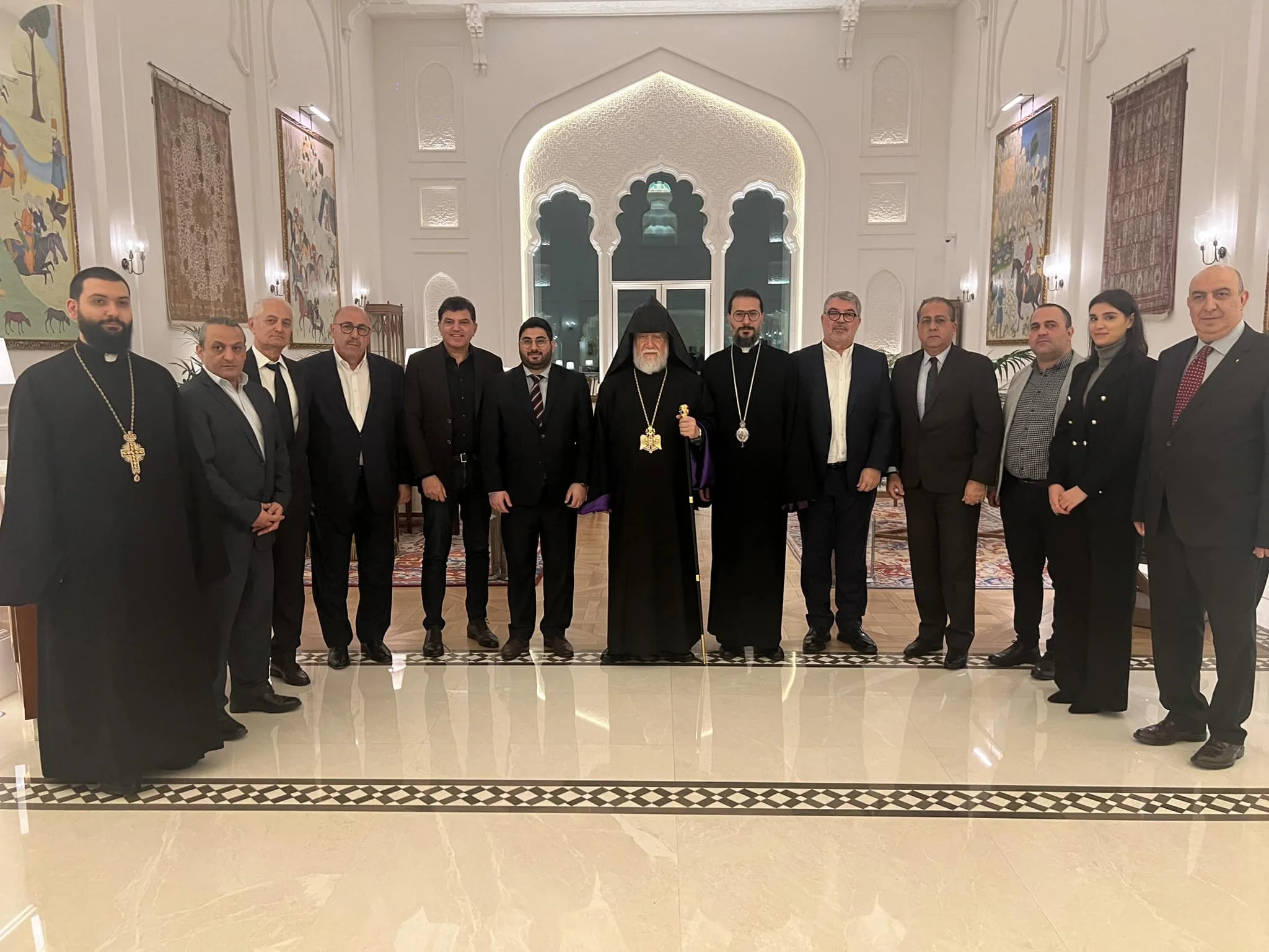 His Holiness Catholicos Aram I Arrives to Qatar