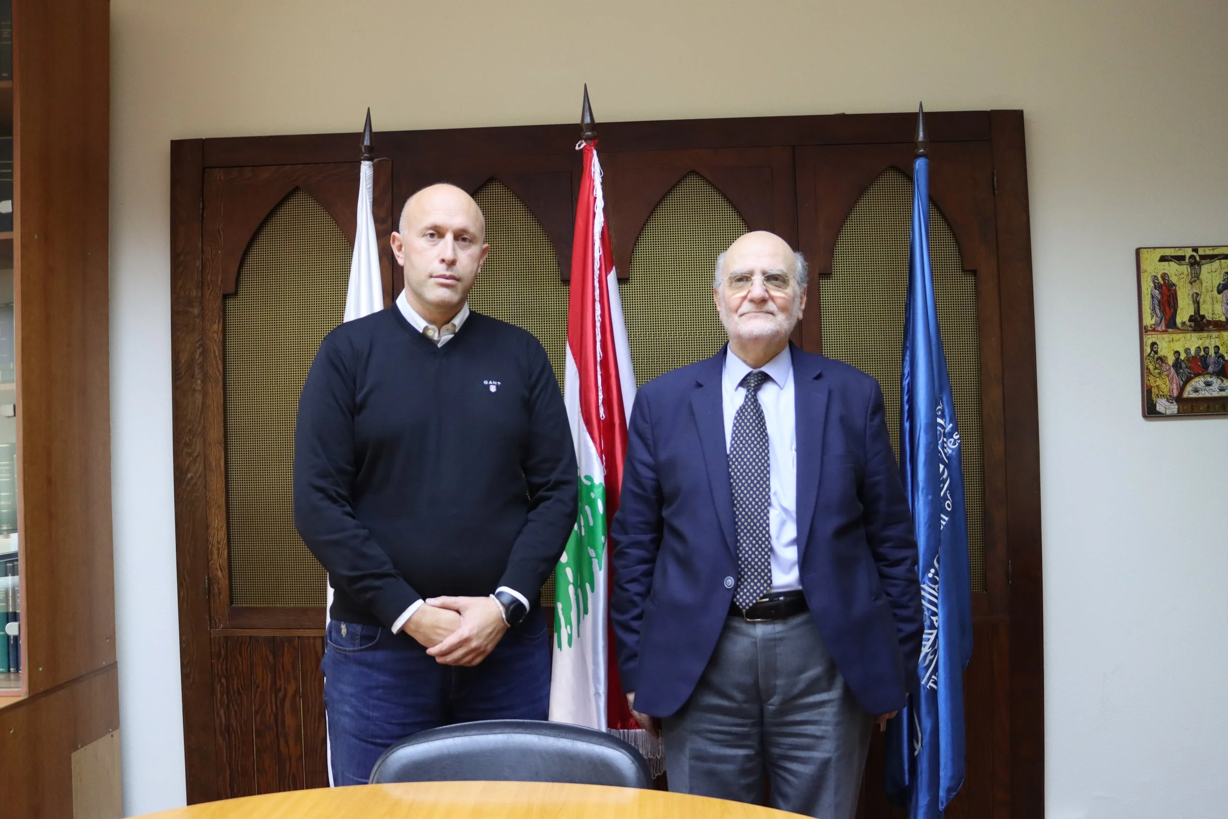 Mr. Adib Assaad, Member of the Executive Board of the International Commission of Human Rights, visited Dr. Michel Abs, the MECC Secretary General