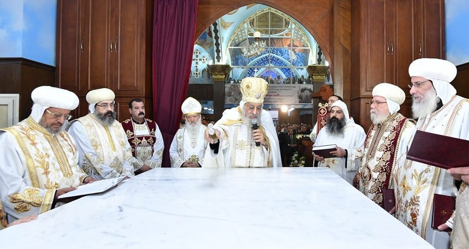 في عيد نياحته.. تدشين كنيسة "مار يوحنّا الحبيب" بحلمية الزيتون في القاهرة، مصر، بيد قداسة البابا تواضروس الثاني
