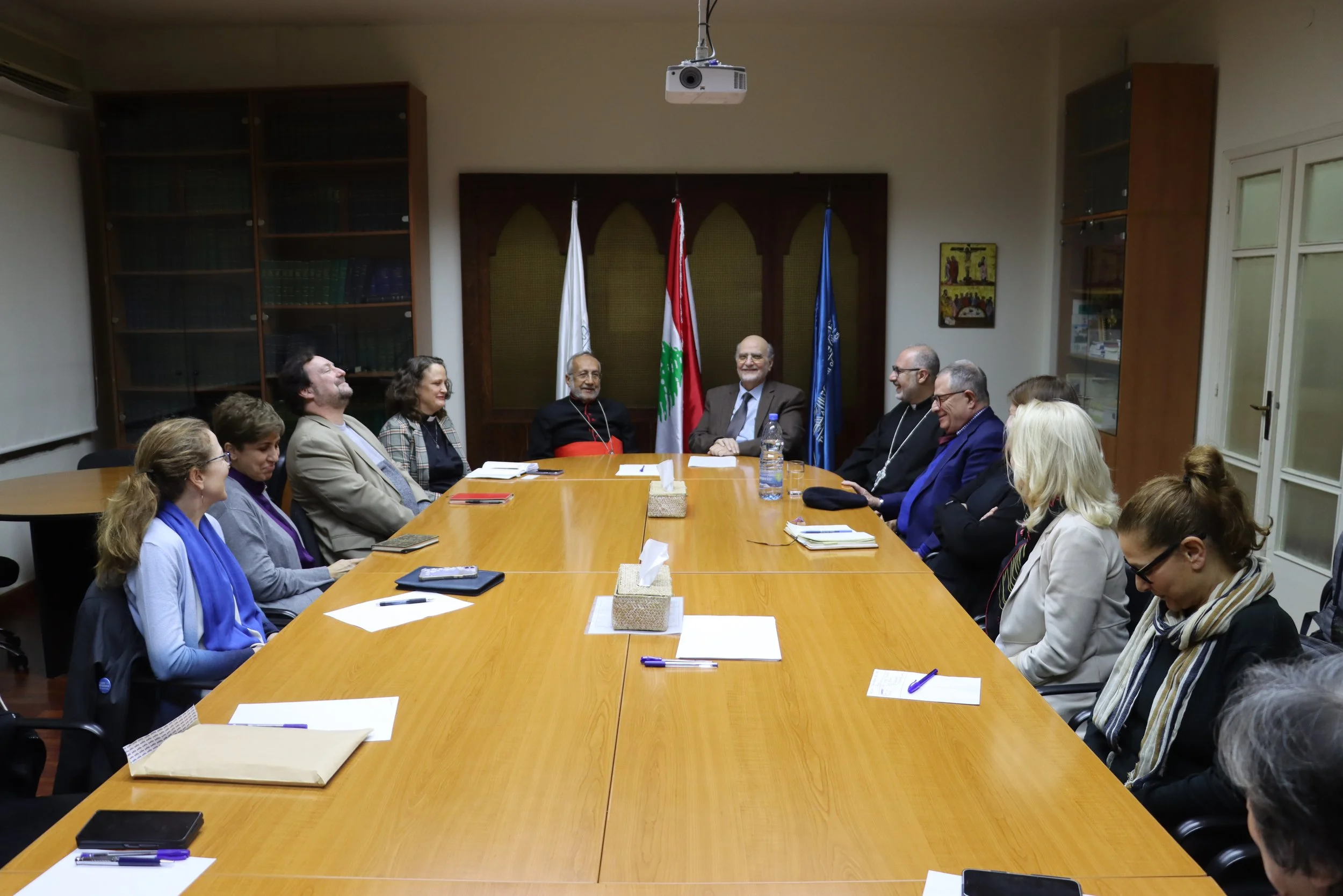 In the presence of His Beatitude Patriarch Raphaël Bedros XXI Minassian