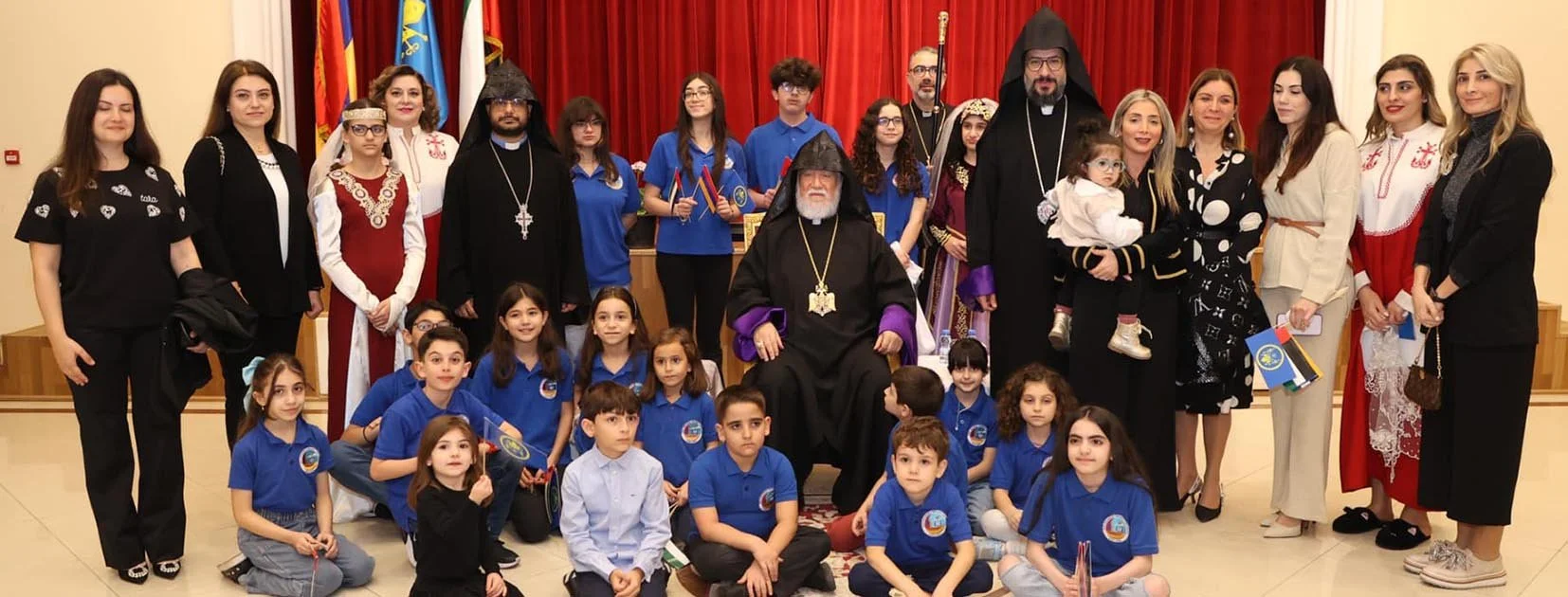 His Holiness Catholicos Aram I Addresses the Faithful at the Sports Nahadagats (Holy Martyrs) Church in Abu Dhabi 