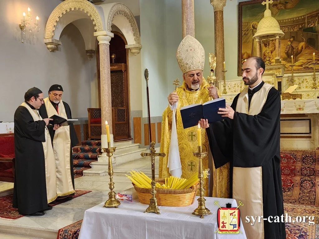 غبطة البطريرك مار اغناطيوس يوسف الثالث يونان يحتفل بقدّاس عيد دخول الربّ يسوع المسيح إلى الهيكل وشمعون الشيخ وأحد الموتى المؤمنين