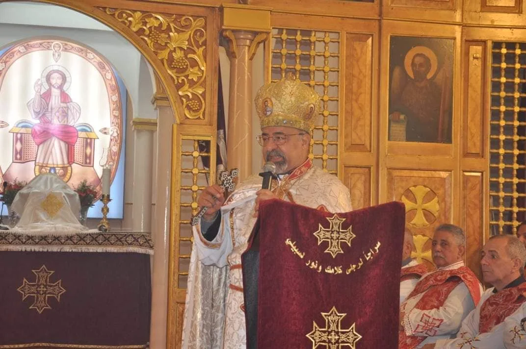 غبطة البطريرك الأنبا إبراهيم إسحق يترأّس القدّاس الإلهي في كاتدرائيّة قلب يسوع بالقوصيّة، مصر