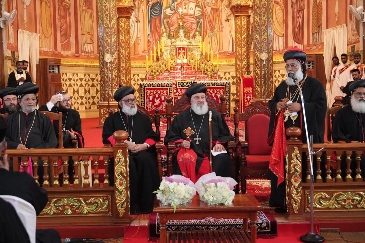 His Holiness Patriarch Mor Ignatius Aphrem II Attends an Official Reception Held In His Honor at the Syro-Malankara Catholic Church in Trivandrum, India