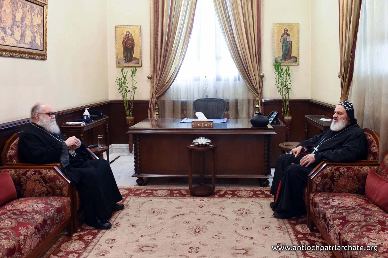 His Holiness Patriarch Mor Ignatius Aphrem II Visits His Beatitude Patriarch John X