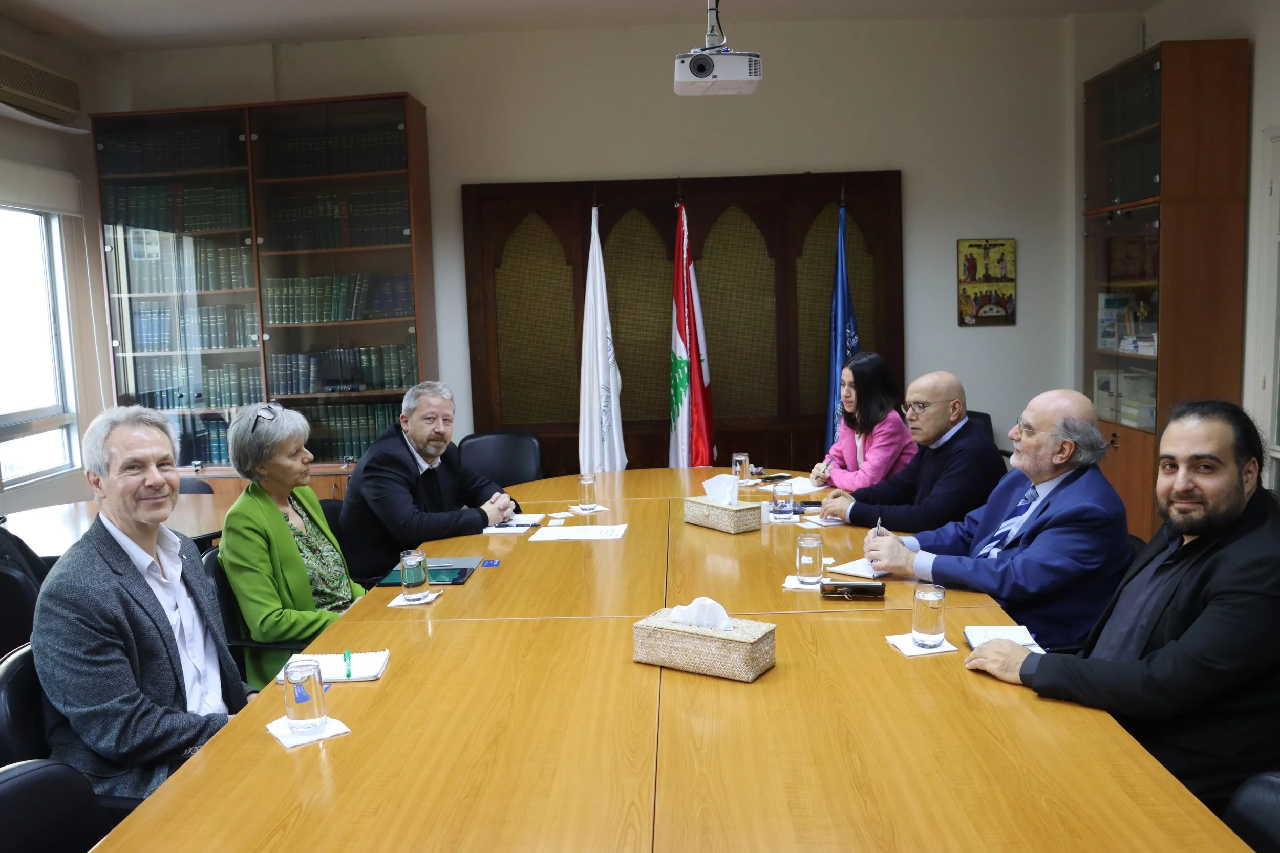A Delegation from "Danmission" Organization Visits the Middle East Council of Churches in Beirut&nbsp;