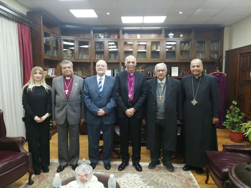 The MECC Secretary General Dr. Michel visited His Eminence Bishop Sami Fawzi Shehata, Bishop of the Episcopal Church in Egypt, North Africa and the Horn of Africa