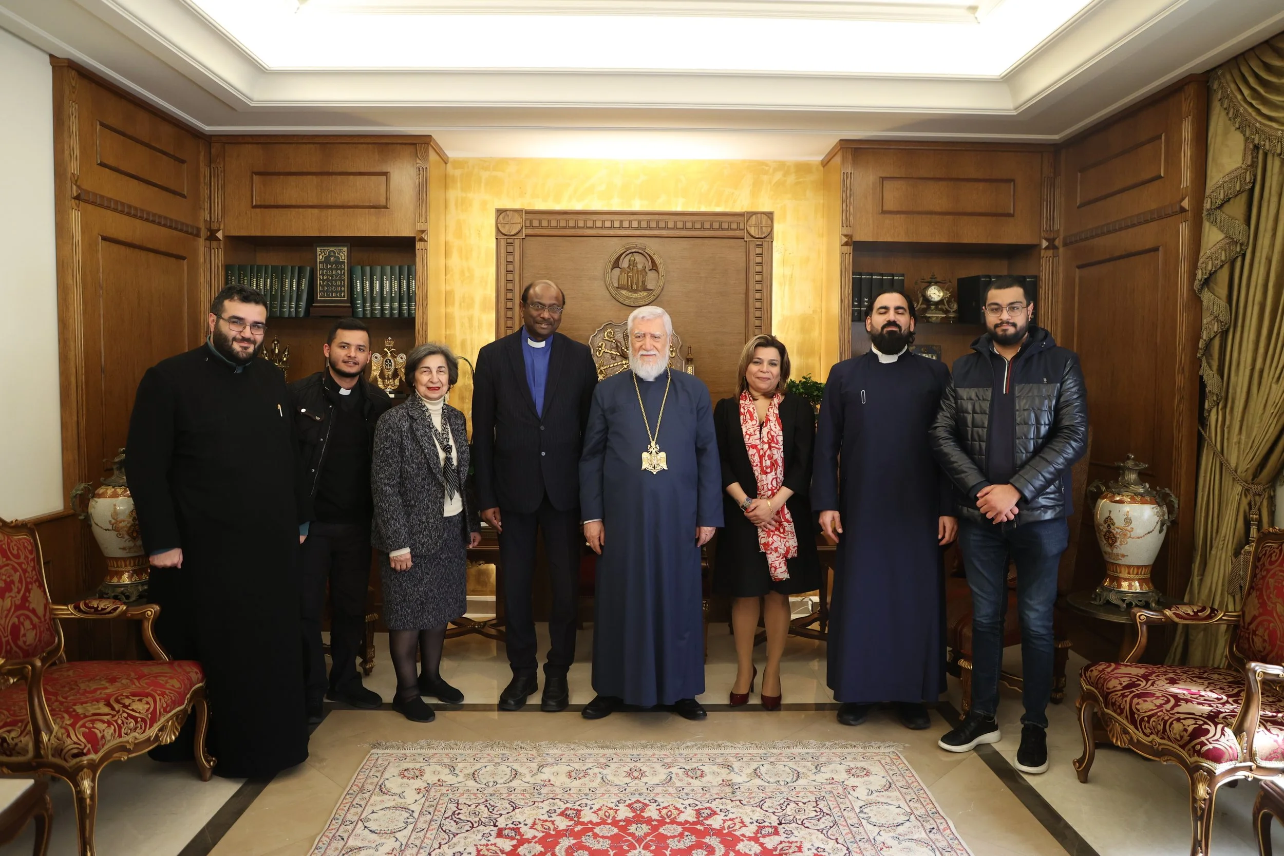 الأمين العام لمجلس الكنائس العالمي القسّ البروفسور د. جيري بيلاي في زيارة إلى قداسة الكاثوليكوس آرام الأوّل في لبنان