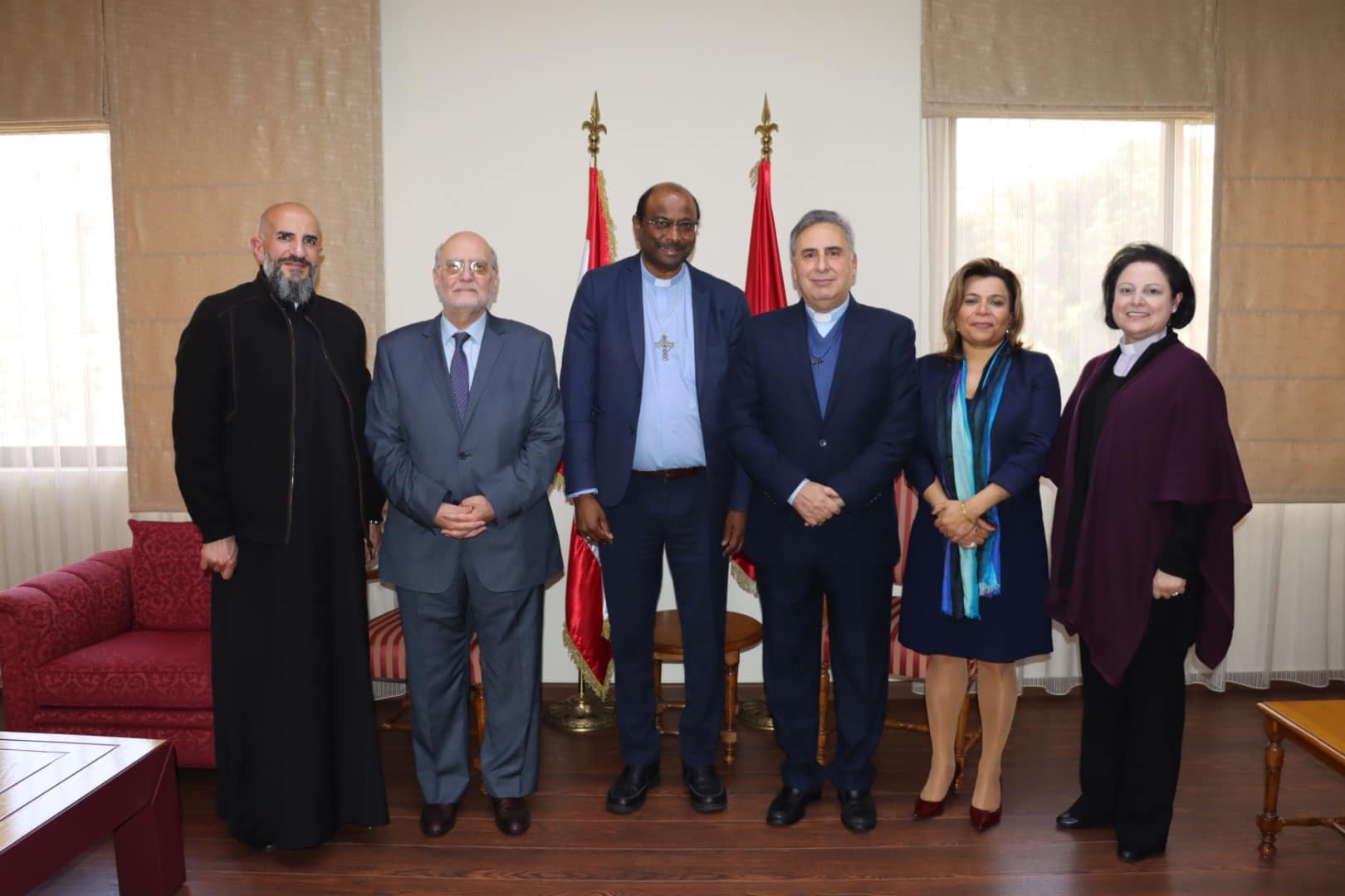 إجتماع بين الأمين العام لمجلس الكنائس العالمي القسّ البروفسور د. جيري بيلاي وحضرة القسّ د. جوزف قصّاب
