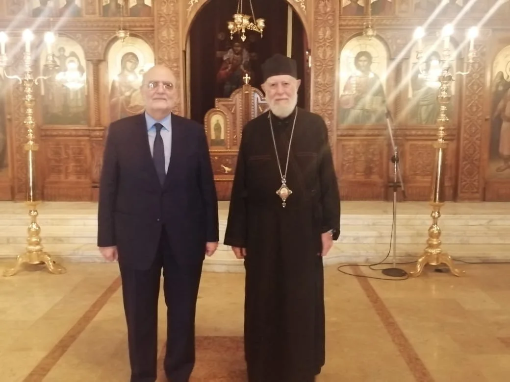 His Eminence Metropolitan Nicolas Antonio Receives the MECC Secretary General Dr. Michel Abs in Cairo