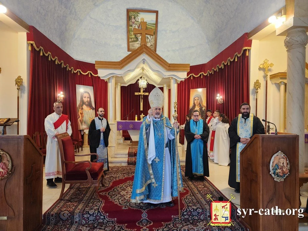 غبطة البطريرك مار اغناطيوس يوسف الثالث يونان يحتفل بقدّاس عيد بشارة العذراء مريم في كنيسة مار بهنام وسارة، الفنار - لبنان