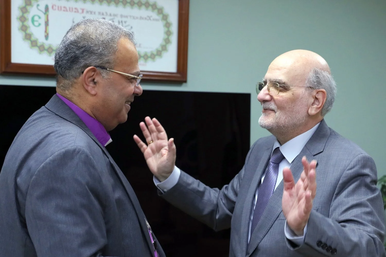 The MECC Secretary General Dr. Michel Abs Concludes His Tour in the Arab Republic of Egypt with A Visit to the President of the Evangelical Community in Egypt Reverend Dr. Andrea Zaki - Cairo