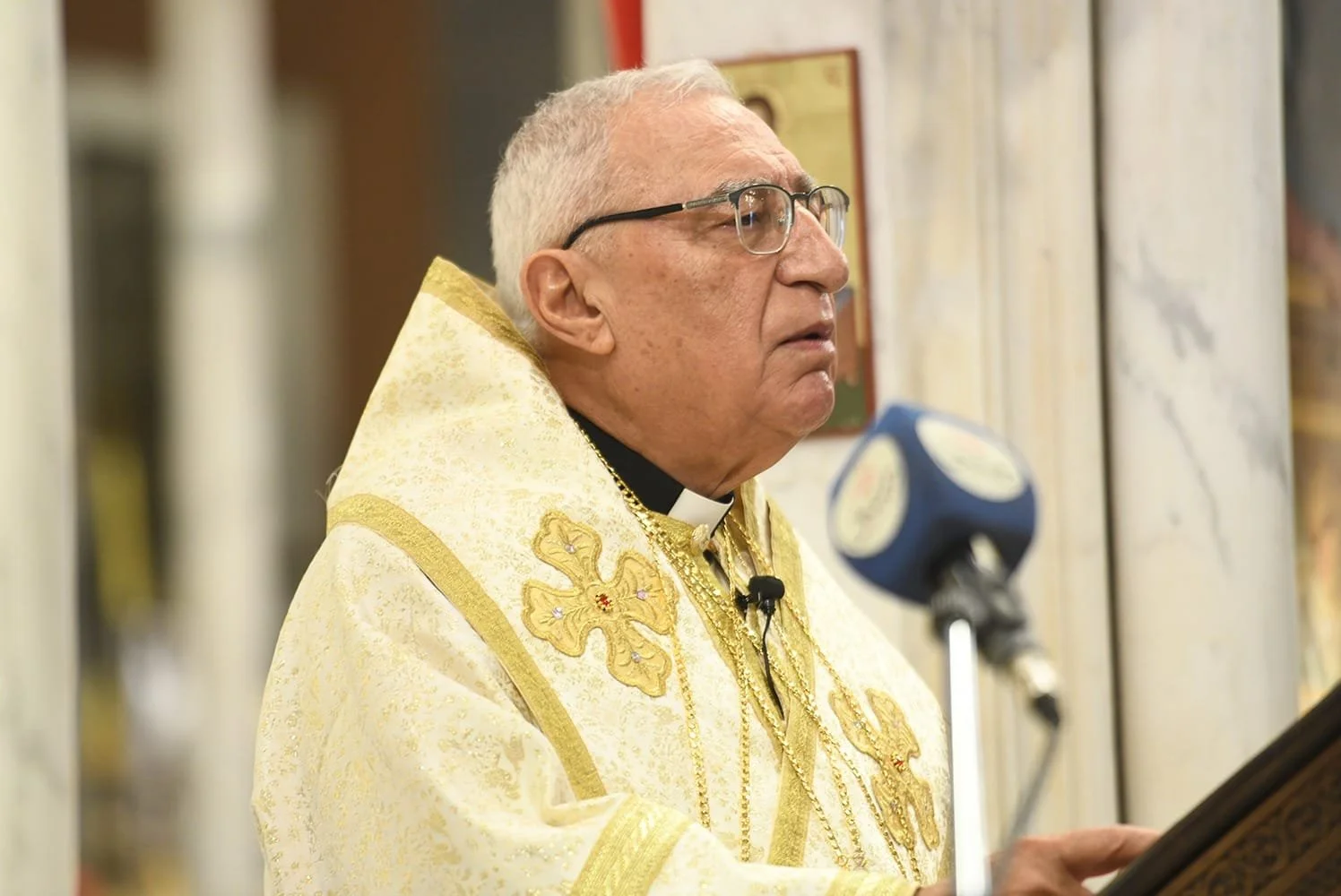 عظة غبطة البطريرك يوسف العبسي في اللّيترجيا الإلهيّة المقدّسة لعيد القيامة 2024