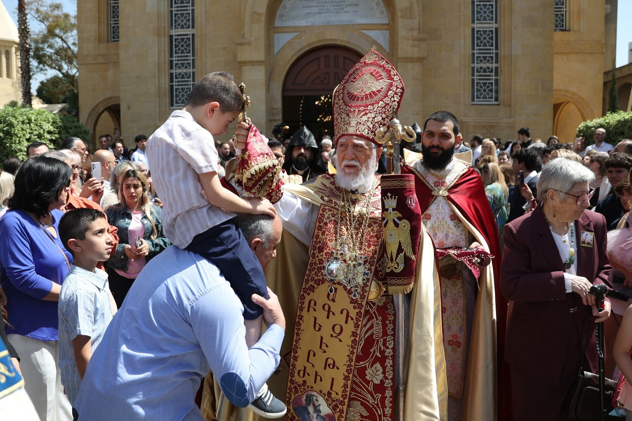 His Holiness Catholicos Aram I Celebrates the Holy Resurrection of Our Lord Jesus Christ at the Catholicosate of Cilicia in Antelias, Lebanon