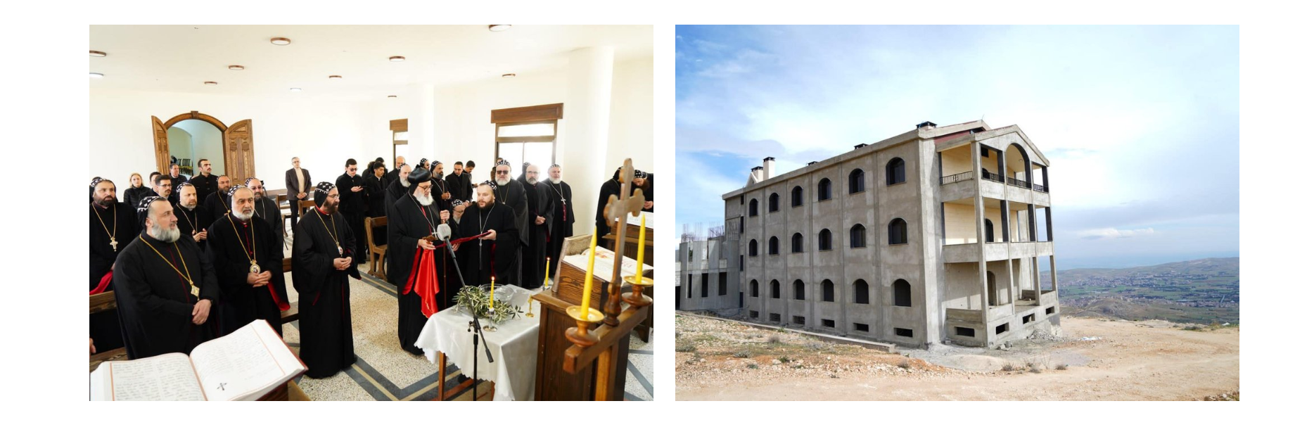 His Holiness Patriarch Mor Ignatius Aphrem II Inaugurates a Part of the New Building of the Holy Cross Monastery in Saydnaya, Syria