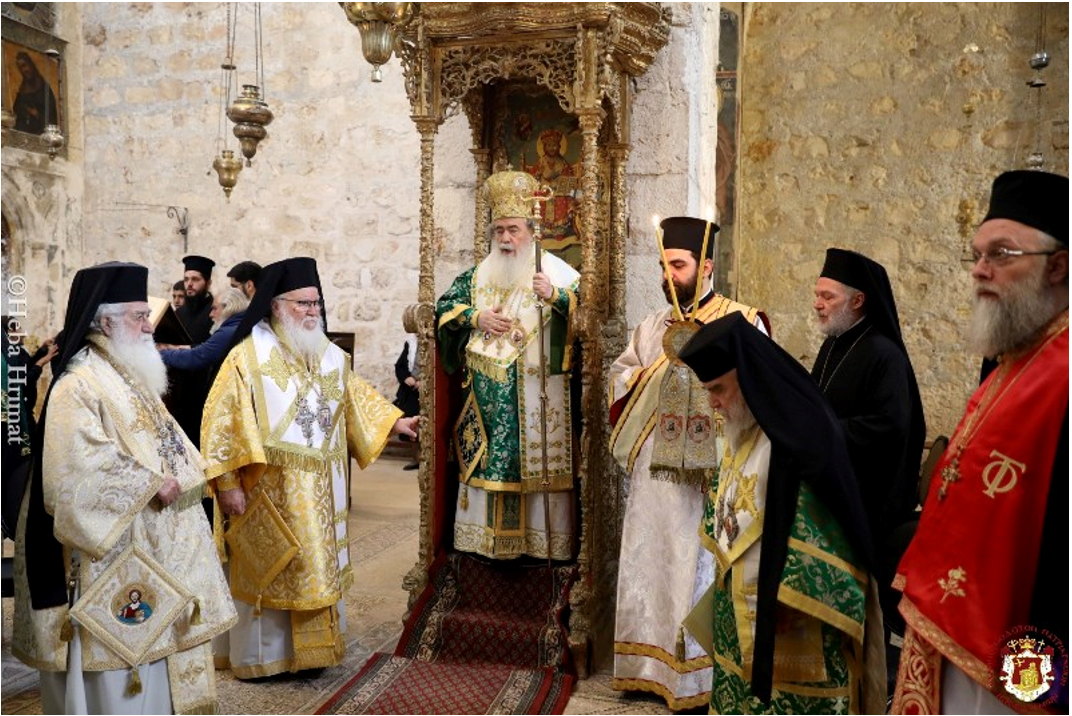 His Beatitude Patriarch Theophilos III Presides over the Feast of the Adoration of the Cross at the Holy Monastery of the Cross