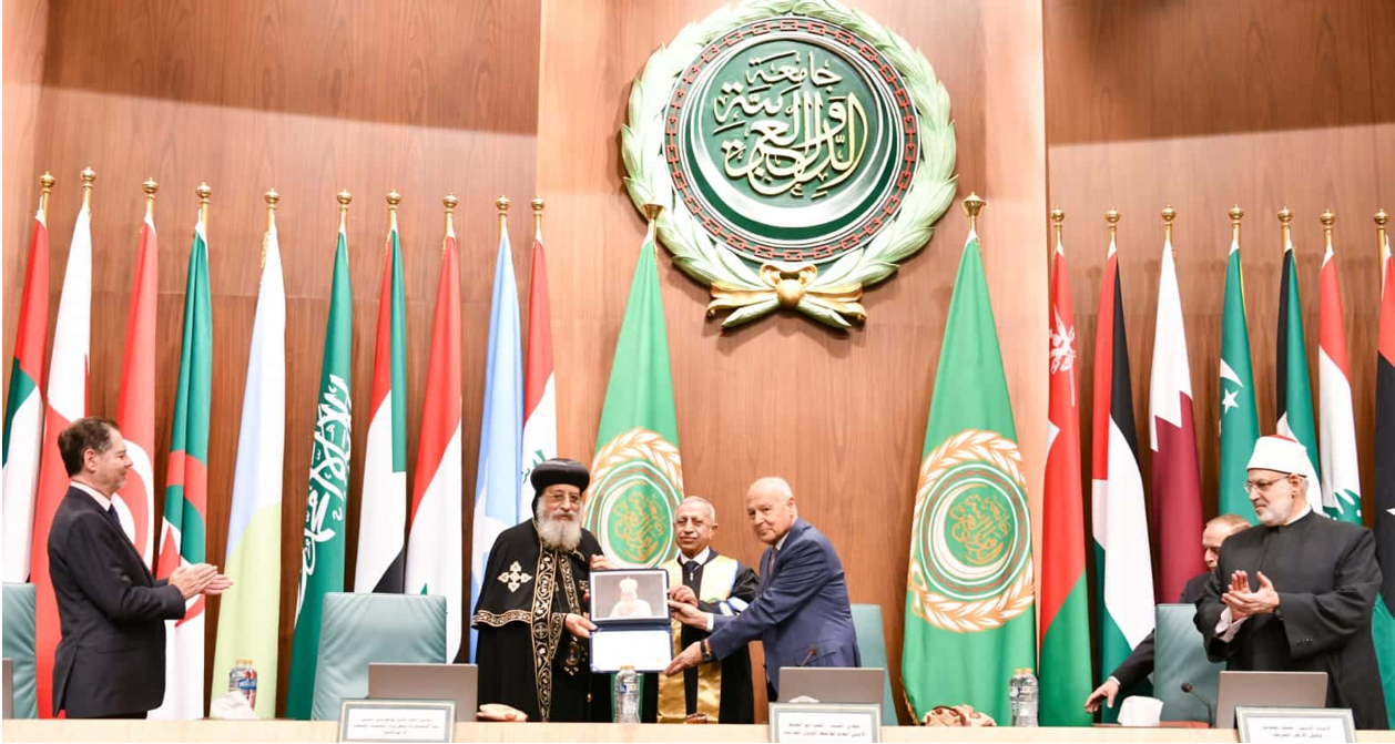 His Holiness Pope Tawadros II Receives an Honorary Doctorate from the Arab Academy for Science, Technology and Maritime Transport