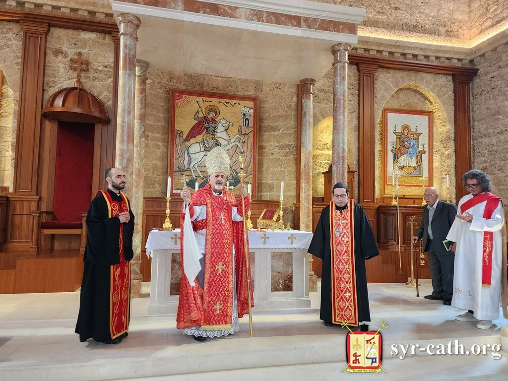 غبطة البطريرك مار اغناطيوس يوسف الثالث يونان يحتفل بقدّاس عيد القديس مار جرجس الشهيد في كاتدرائيّة مار جرجس التاريخيّة، الباشورة - الخندق الغميق، بيروت
