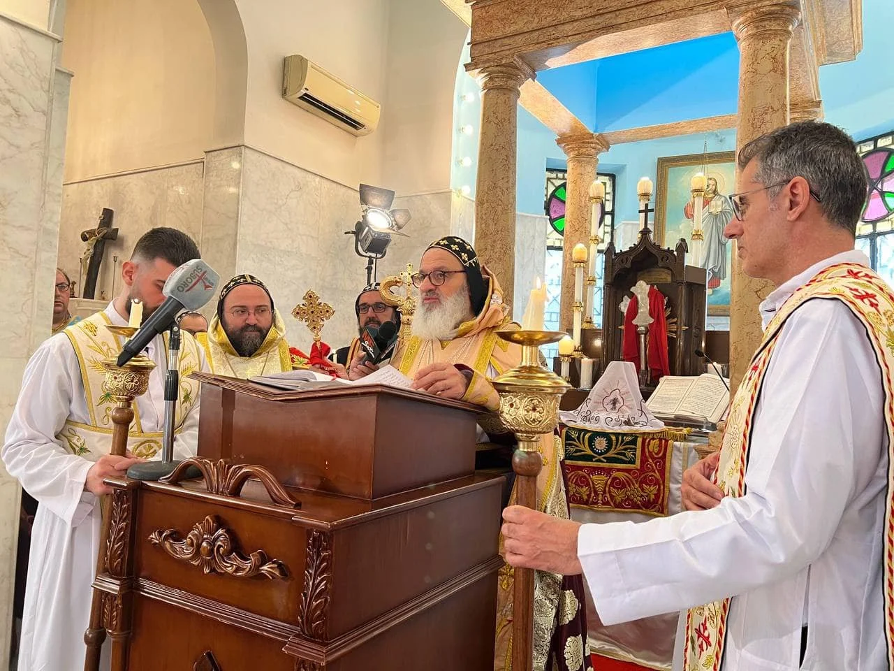 His Holiness Patriarch Mor Ignatius Aphrem II Celebrates the New Sunday at St. Mary Church - Cairo