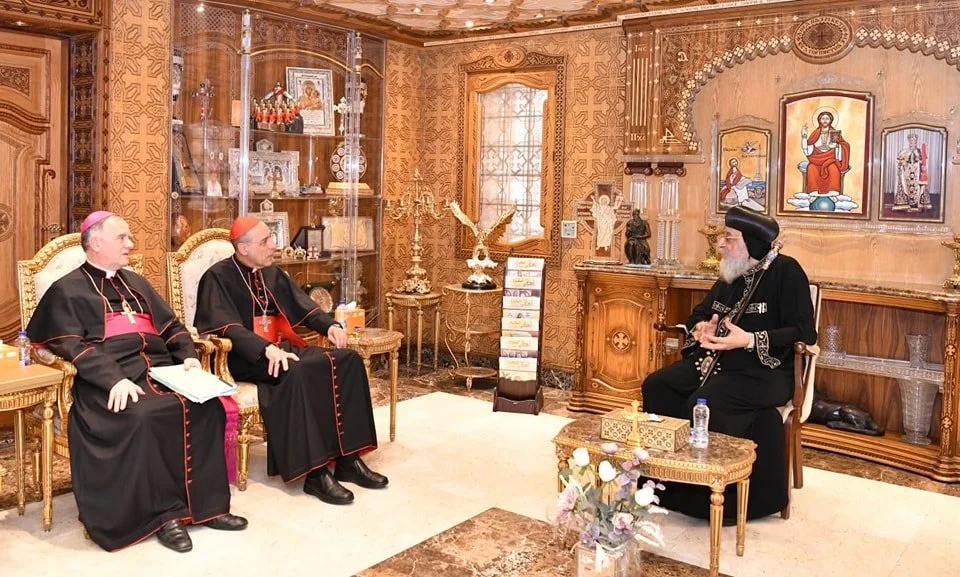 قداسة البابا تواضروس الثاني يستقبل مسؤول دائرة العقيدة بالڤاتيكان غبطة الكاردينال ڤيكتور فرناندز
