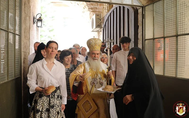 His Beatitude Patriarch Theophilos III Celebrates the Feast of Saints Constantine and Helen at the Greek Orthodox Patriarchate of Jerusalem