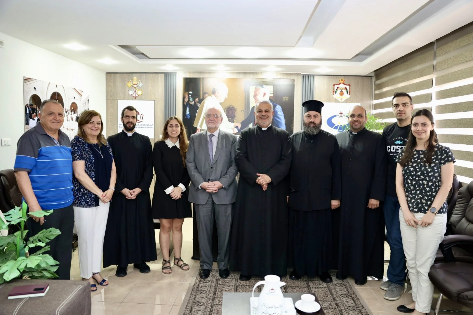 الأمين العام لمجلس كنائس الشرق الأوسط د. ميشال عبس يزورالمركز الكاثوليكي للدراسات والإعلام في عمّان