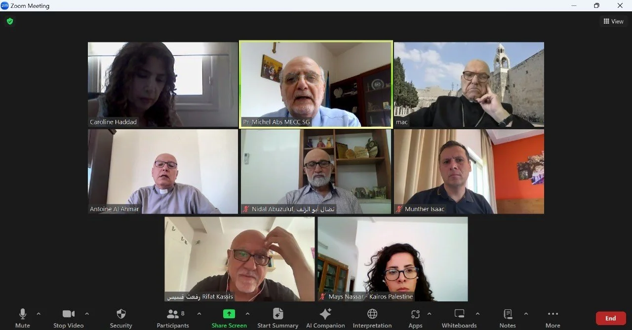 تعزيز التعاون بين مجلس كنائس الشرق الأوسط وكايروس فلسطين