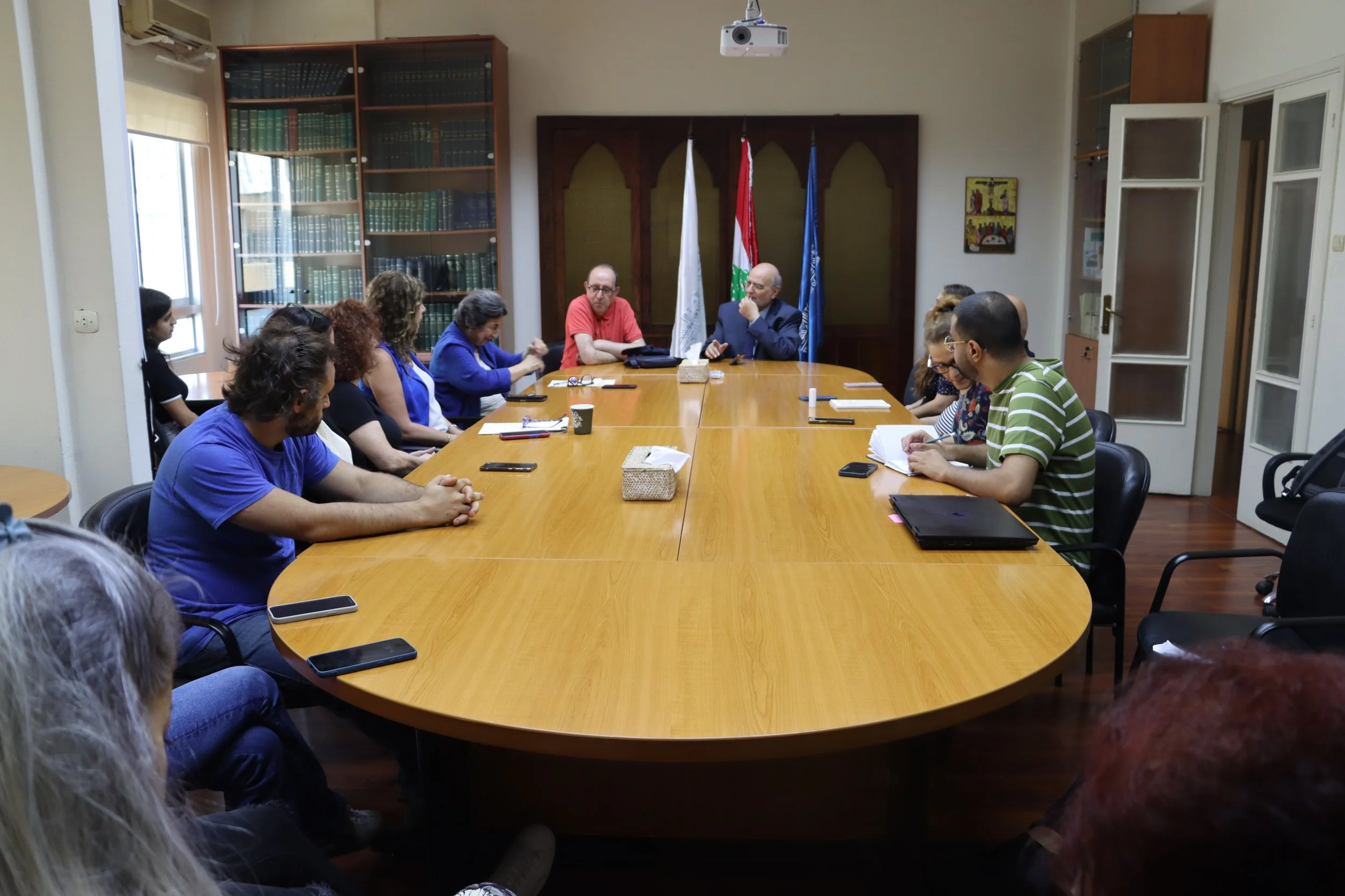 الدكتور هاري هاغوبيان يزور مكاتب الأمانة العامة لمجلس كنائس الشرق الأوسط في بيروت