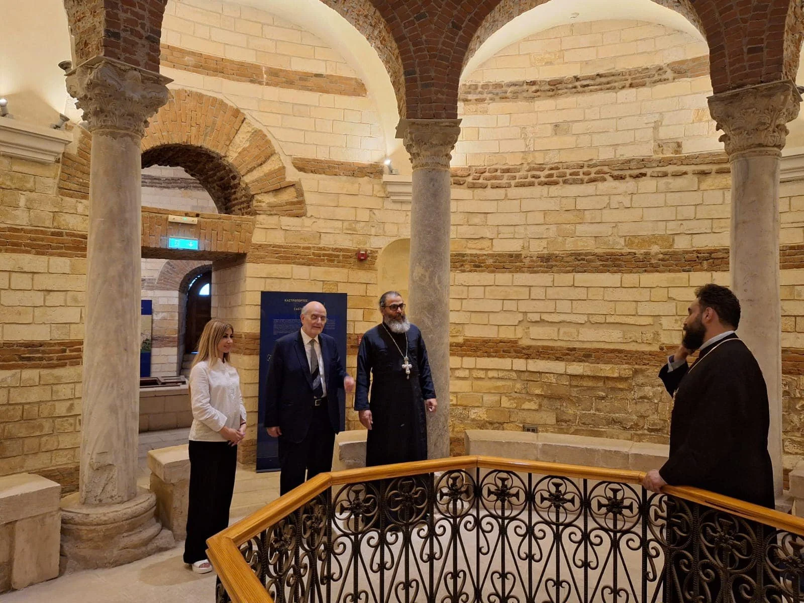 The Rt. Reverend Archimandrite Jack Khalil and Dr. Michel Abs Visit the Babylon Fortress in the Patriarchal Monastery of St. George - Cairo