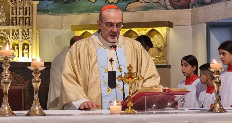 His Beatitude Patriarch Cardinal Pierbattista Pizzaballa in Beit Sahour: Praying for Peace on the Feast of the Assumption