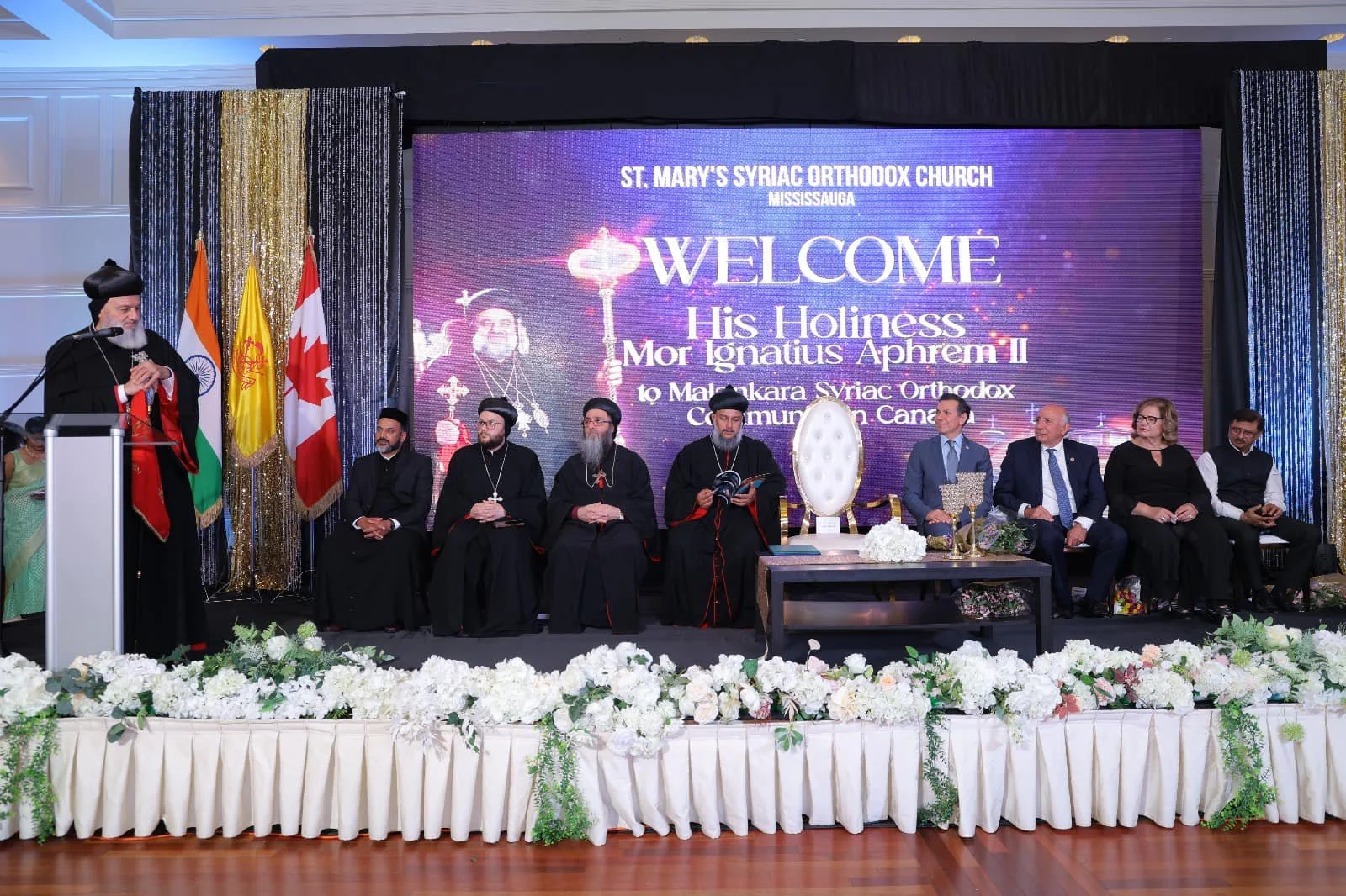 His Holiness Patriarch Mor Ignatius Aphrem II Attends an Official Reception Held In His Honor in Toronto