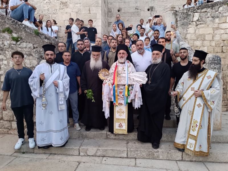 The Procession of the Icon of the Dormition of the Mother of God Down to Gethsemane 