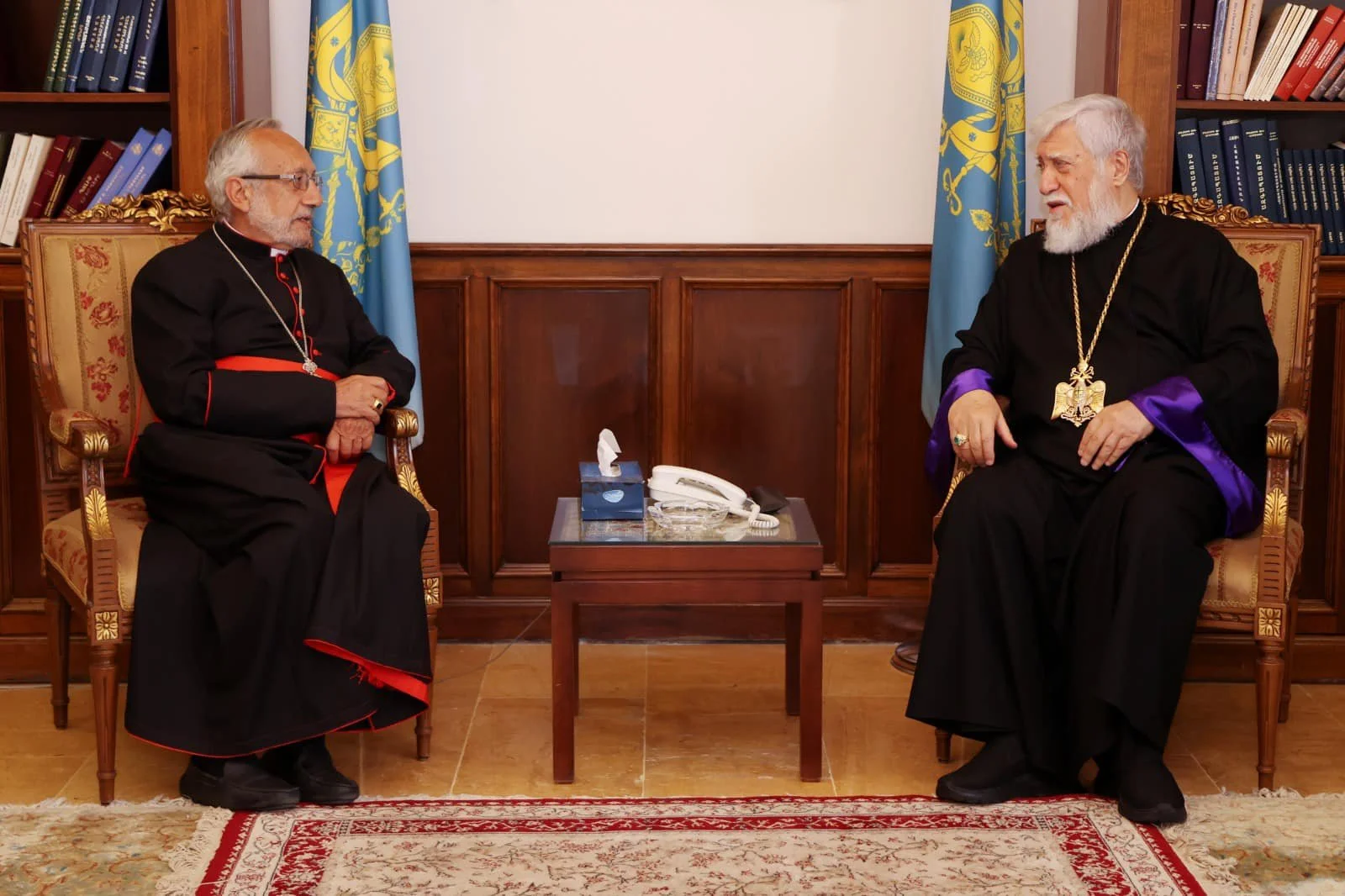 His Beatitude Patriarch Raphaël Bedros XXI, Visits His Holiness Catholicos Aram I