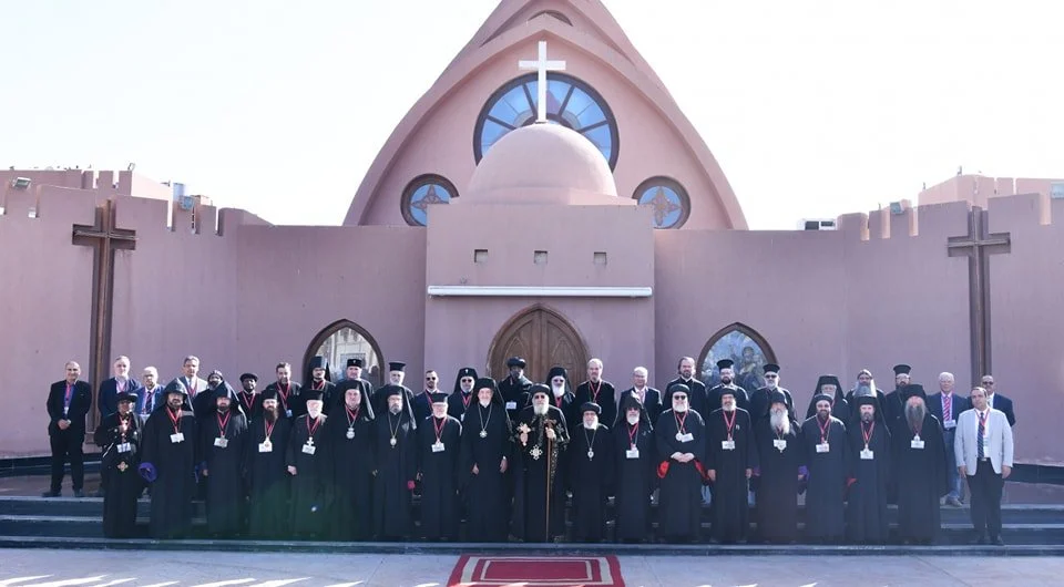 لقاء ممثّلي الكنائس الأرثوذكسيّة حول العالم بالمقرّ البابوي بدير القدّيس الأنبا بيشوي - مصر