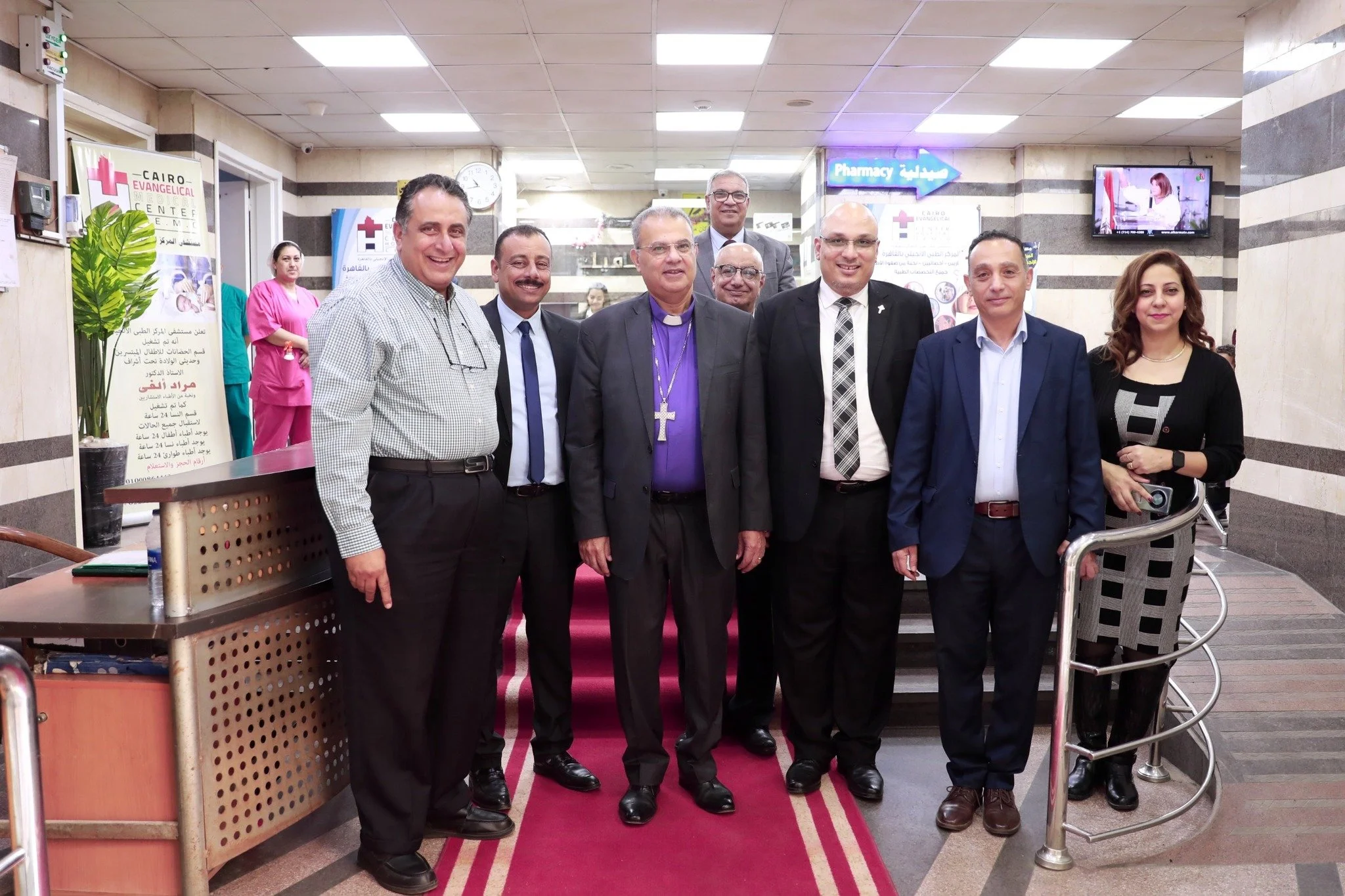 الدكتور القس أندريه زكي يفتتح تجديدات المركز الطبي الإنجيلي بالأزبكية