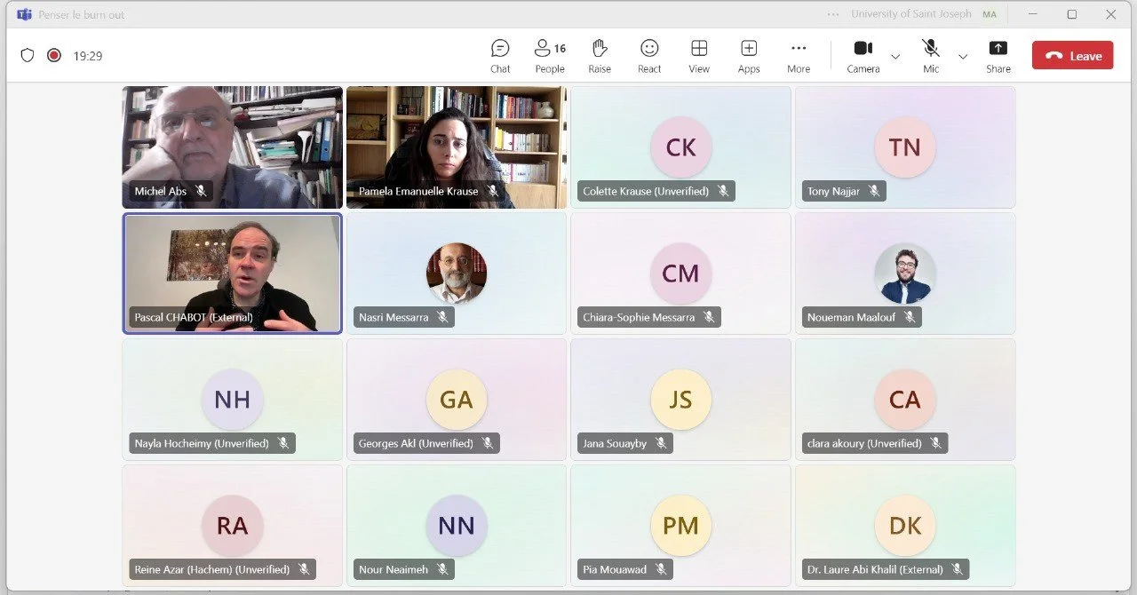 الأمين العام لمجلس كنائس الشرق الأوسط البروفسور د. ميشال عبس يشارك في مؤتمر دولي حول التعب والإرهاق من تنظيم جامعة القدّيس يوسف في بيروت