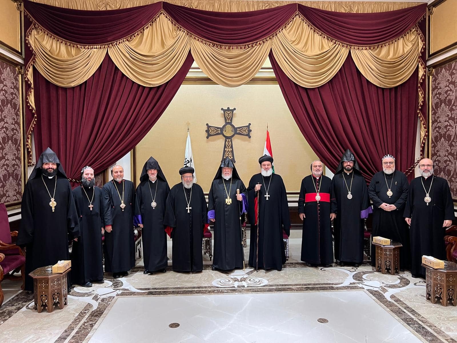 His Holiness Patriarch Mor Ignatius Aphrem II receives His Holiness Catholicos Aram I