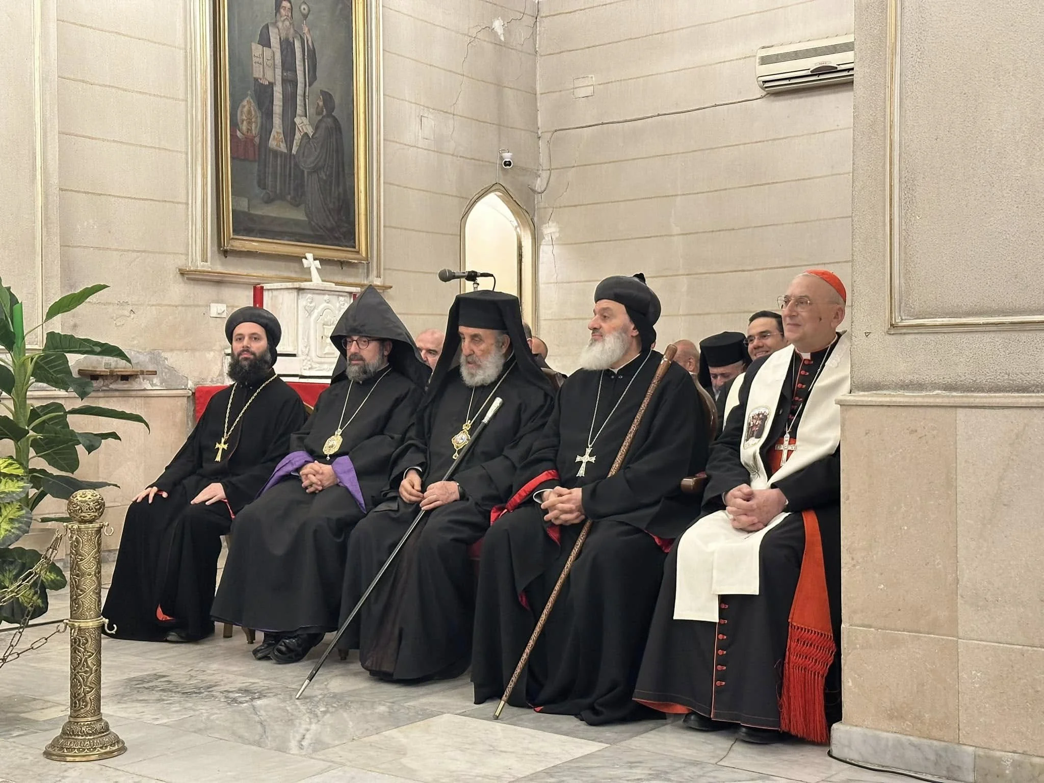 His Holiness Patriarch Mor Ignatius Aphrem II attended the Holy Liturgy on the occasion of the declaration of Sainthood of the Massabki Maronite Brothers