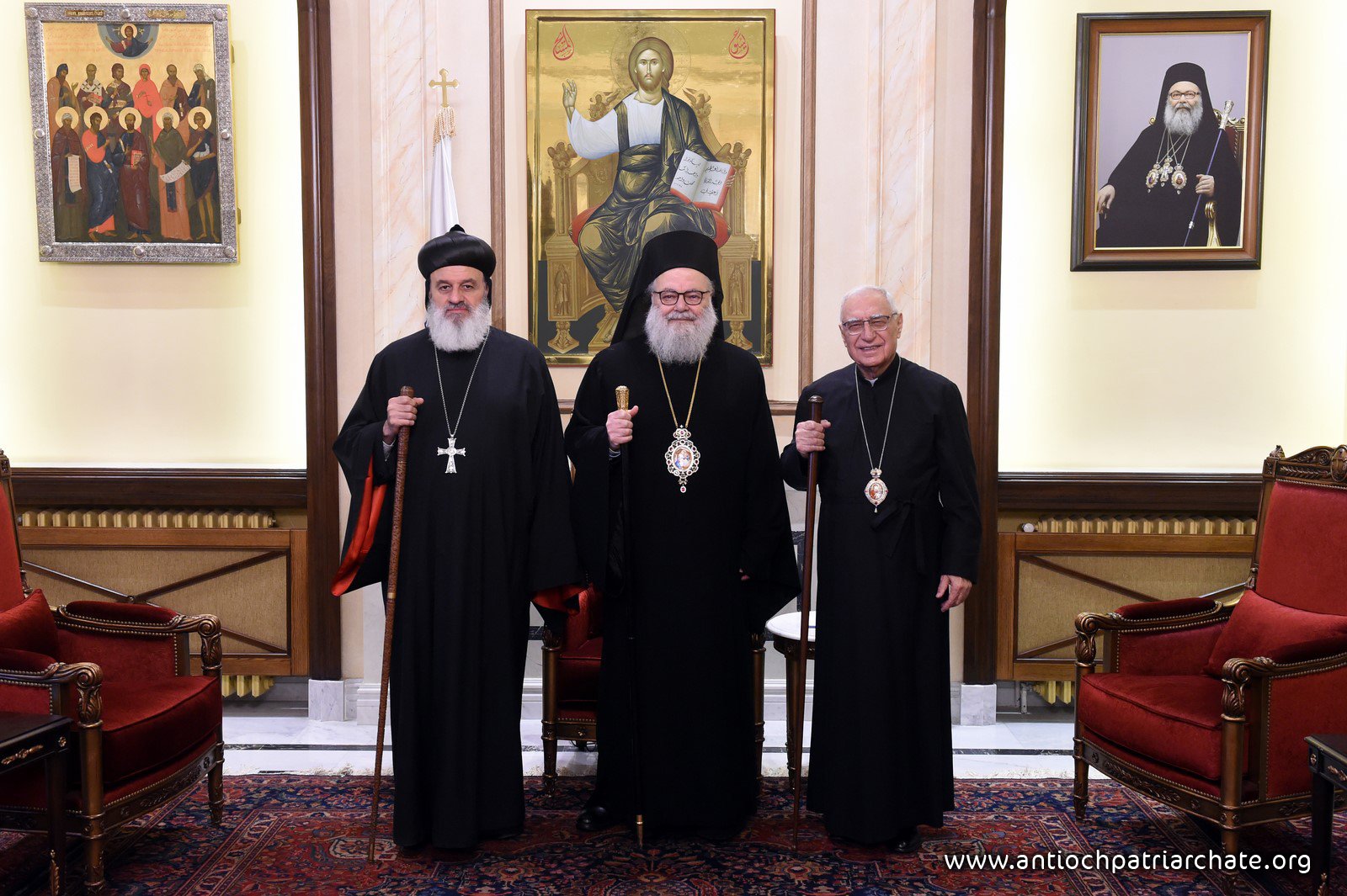 Meeting of their beatitudes Patriarchs at the Greek Orthodox Patriarchate