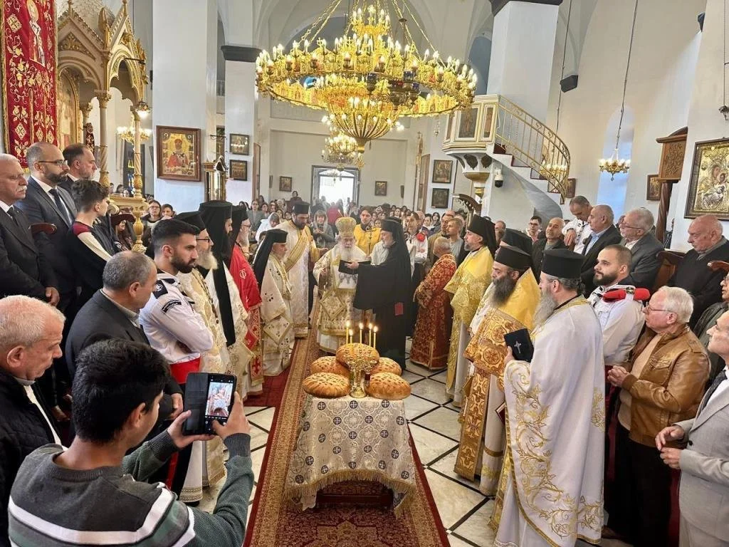 His Beatitude Patriarch Kyrios Kyrios Theophilos III celebrates the feast saint Nicholas at the Greek Patriarchate of Jerusalem