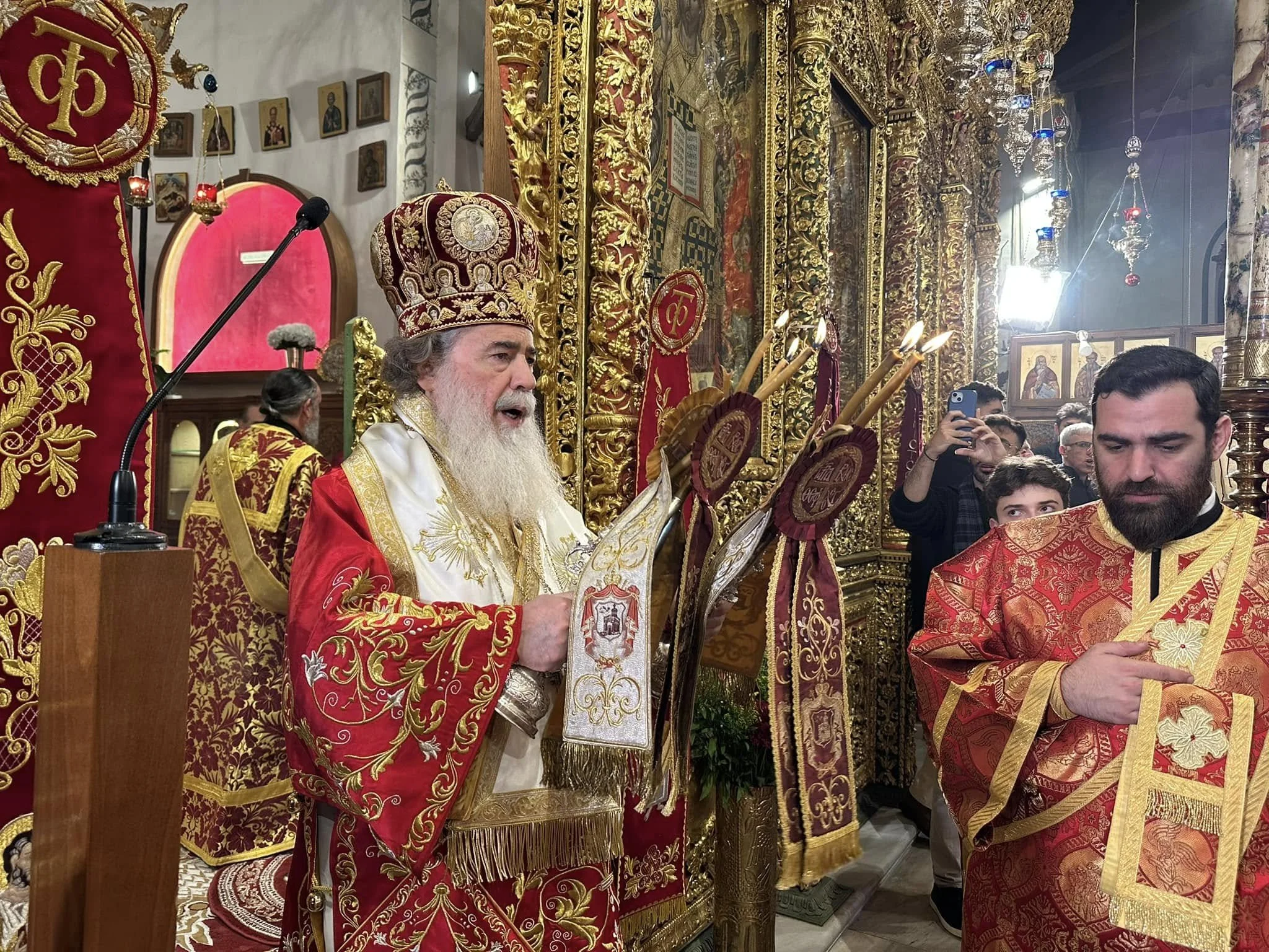 The Greek Orthodox Patriarchate of Jerusalem celebrates Christmas Day-Vigil at the Basilica of the Nativity in Bethlehem