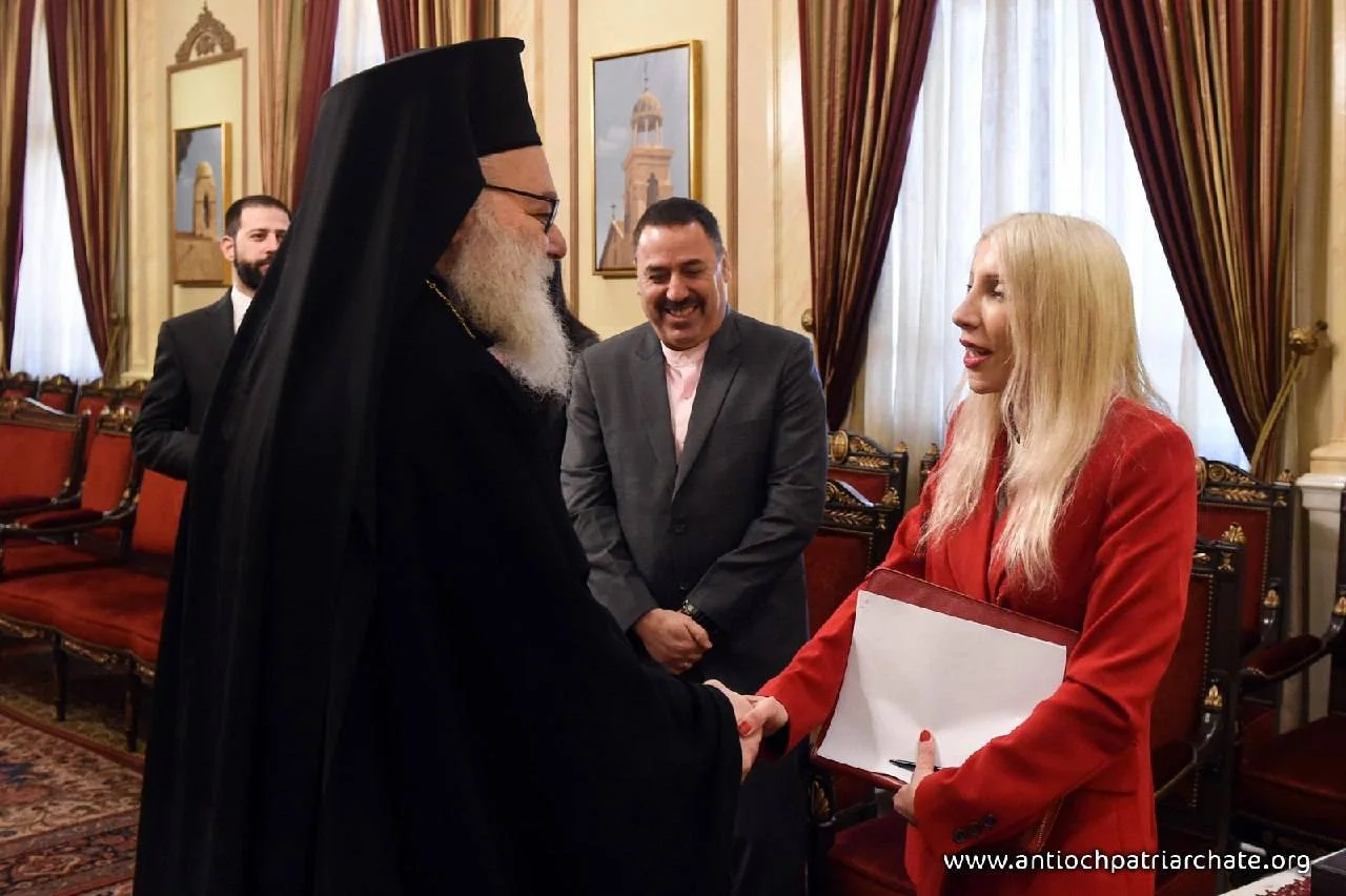 His Beatitude Patriarch John X receives the Special Representative of the Republic of Cyprus for the Middle East