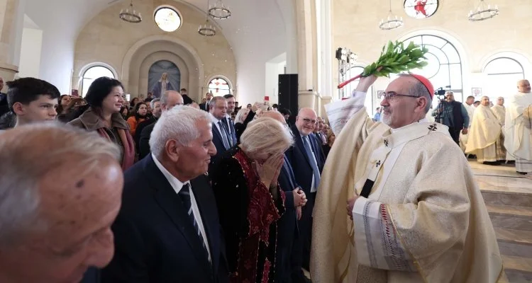 His Eminence Cardinal Pietro Parolin inaugurating the Church of the Baptism of the Lord At the Jordan river with the presence of His Beatitude Cardinal Pierbattista Pizzaballa