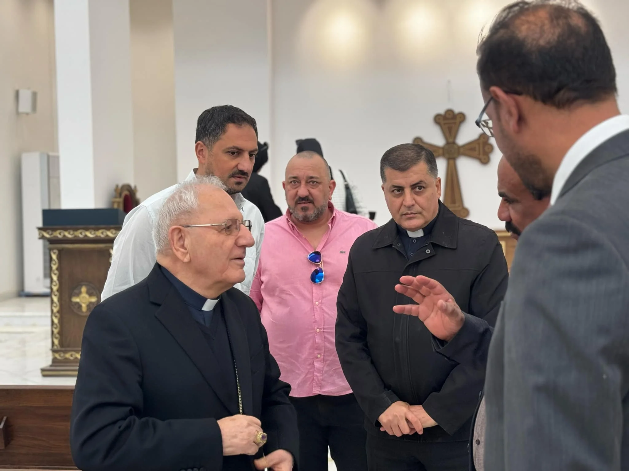 غبطة البطريرك الكاردينال لويس روفائيل ساكو يتفقد كنيسة النبي إبراهيم في اور – الناصرية&nbsp;