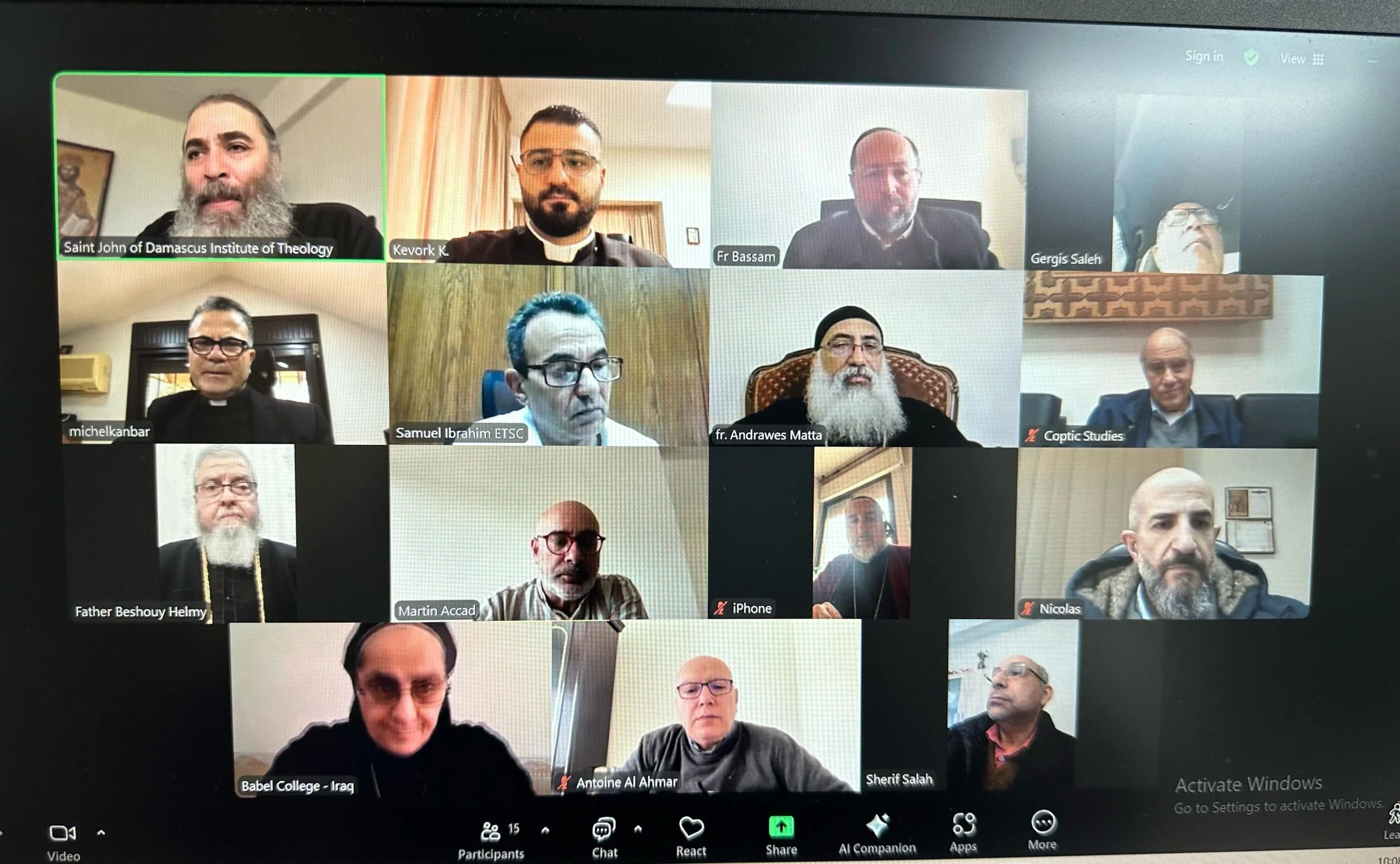The Armenian Theological Seminary Participates at the ATIME Meeting