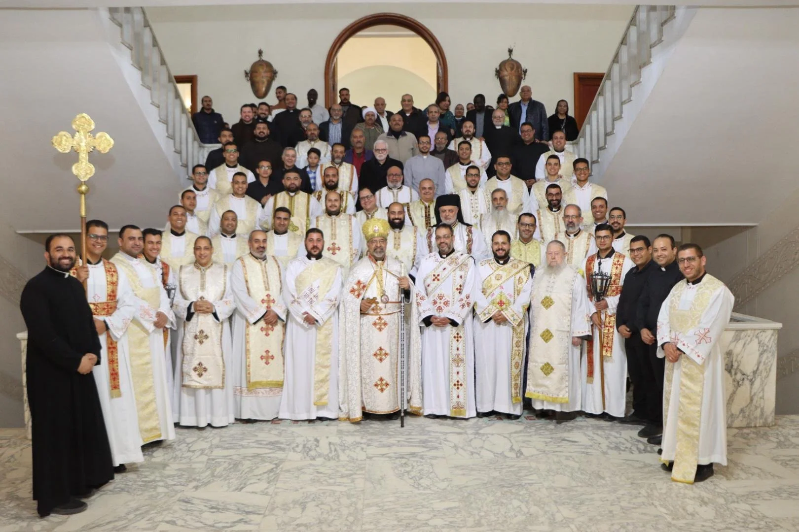 غبطة البطريرك الأنبا إبراهيم إسحق يترأس قداس أحد الرفاع بالكلية الإكليريكية بالمعادي ويمنح الدرجة الإنجيلية لثلاثة شمامسة