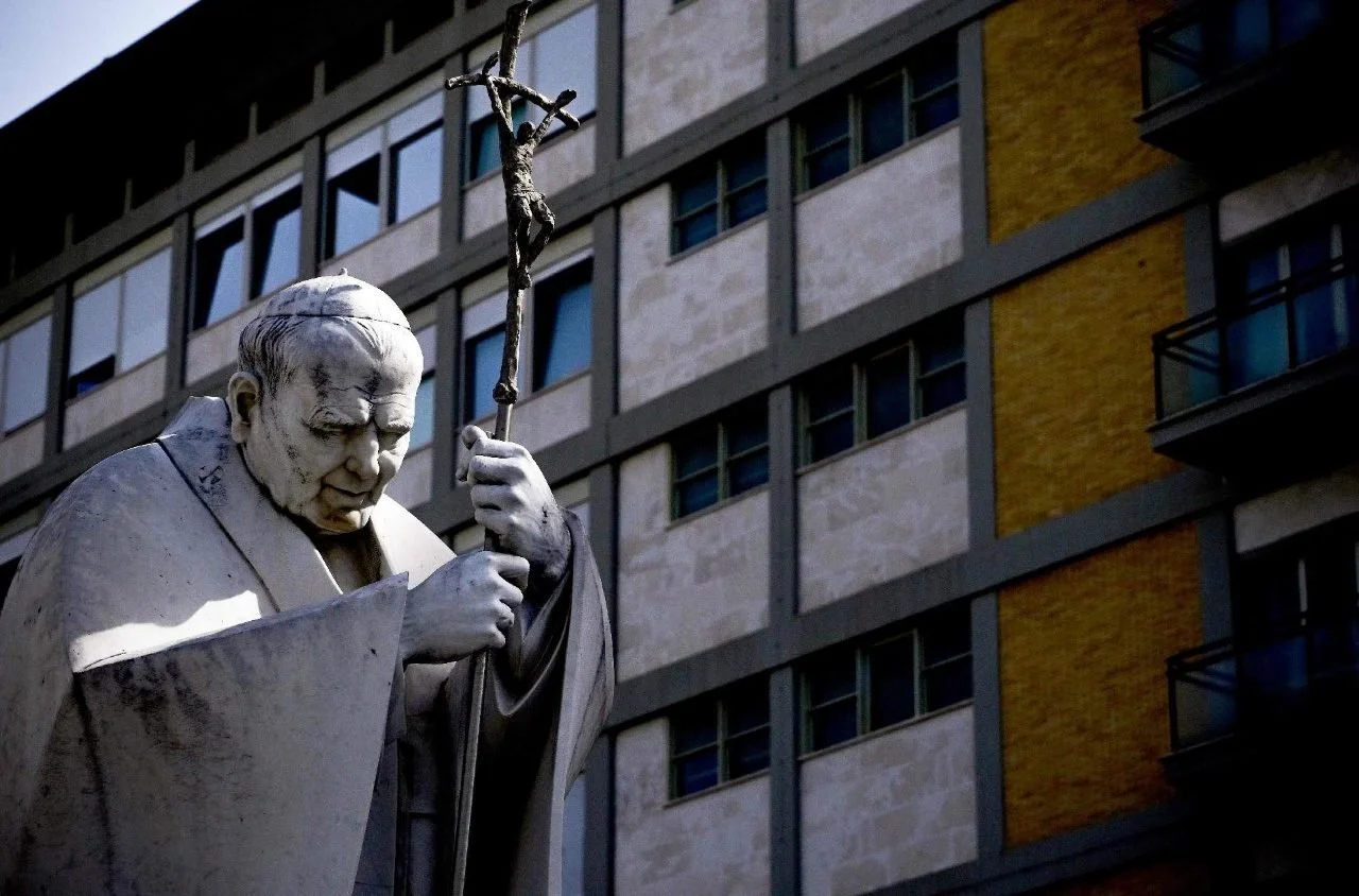 His Holiness Pope Francis is improving and increasingly uses less high-flow oxygen