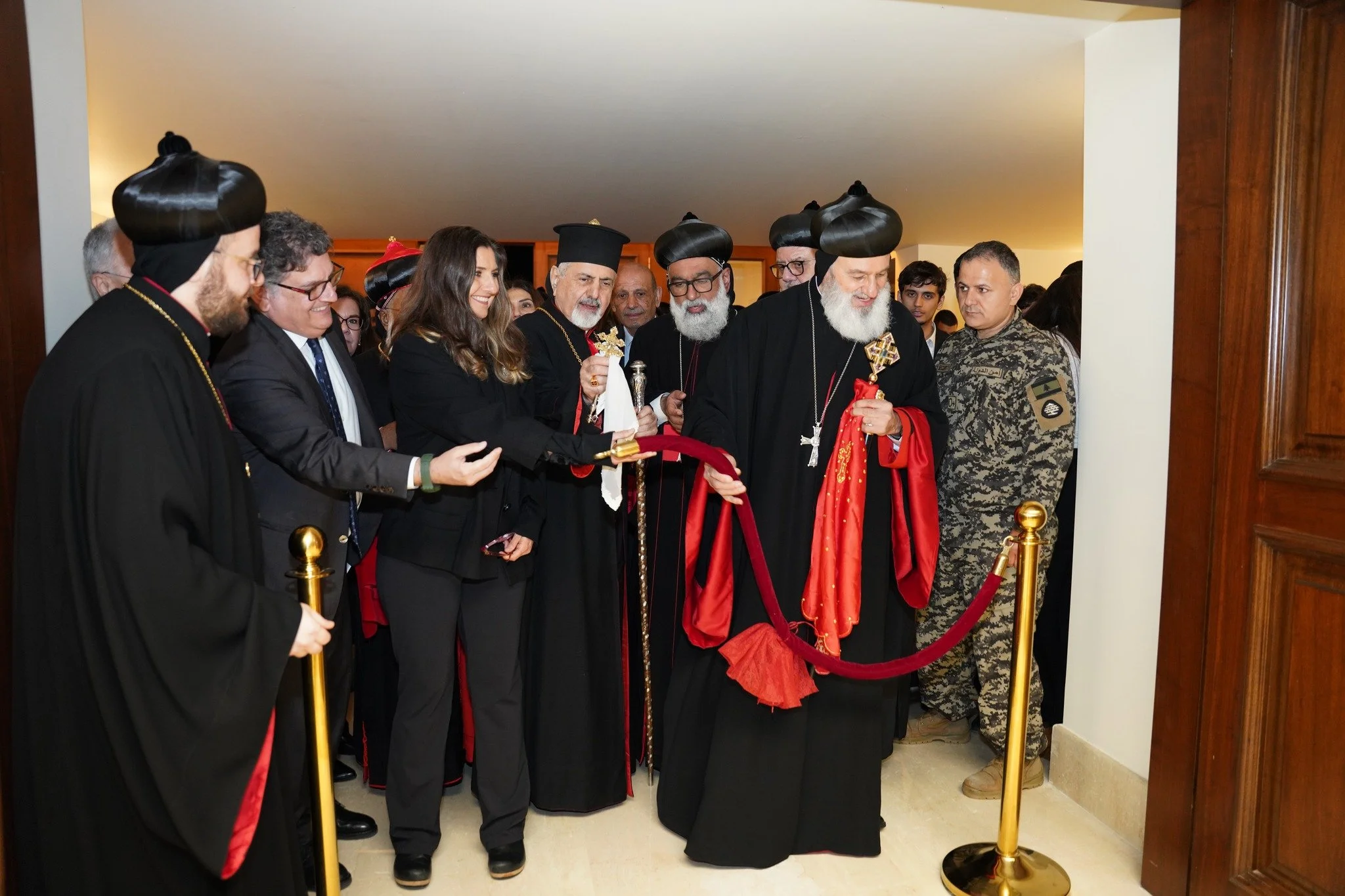 His Holiness Patriarch Mor Ignatius Aphrem II inaugurates the Church of St. Mary Mother of God hall, under the name of “George Hanna Mansour Hall”