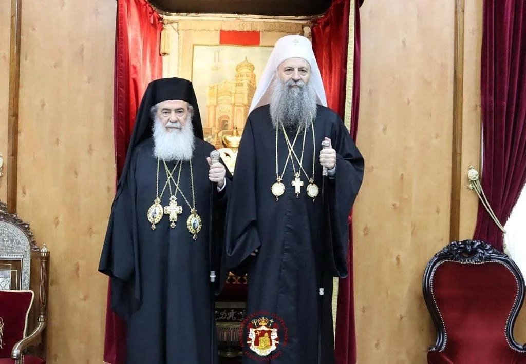 Visit of his Beatitude the Patriarch of Serbia Porfirije to the Greek Patriarchate of Jerusalem