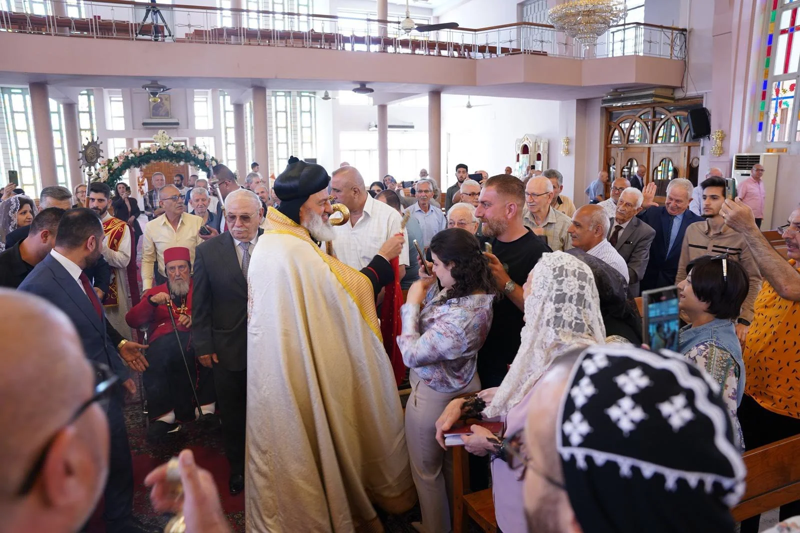 His Holiness Patriarch Mor Ignatius Aphrem II arrives to Baghdad